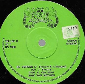 Erik Van Neygen - Als Je Trein Vertrekt Vinyl Singles Vinyl Very Good (VG) <br> Hoes Good Plus (G+)