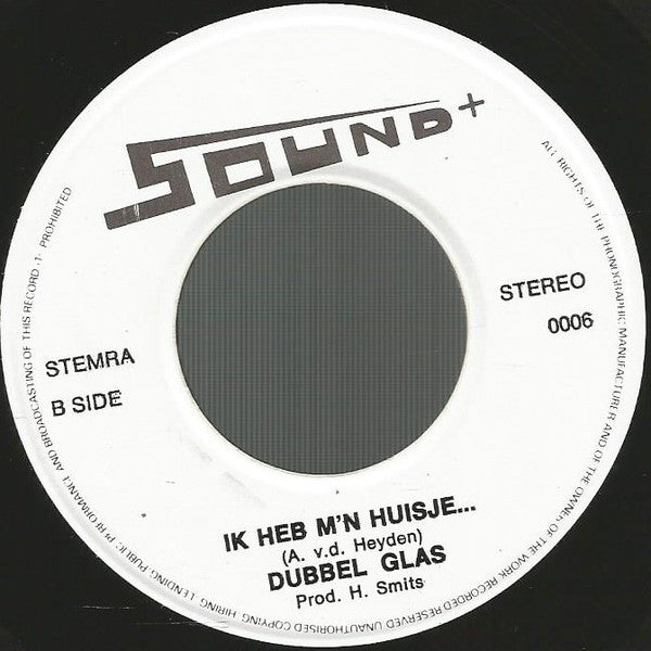 Duo Dubbel Glas - Hoog In De Bergen Van Tirol Vinyl Singles Vinyl Very Good (VG) <br> Hoes Good Plus (G+)