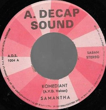 Samantha - Komediant Vinyl Singles Vinyl Very Good (VG) <br> Hoes Good Plus (G+)