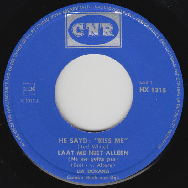 Lia Dorana - Lia Dorana Zingt: Vinyl Singles