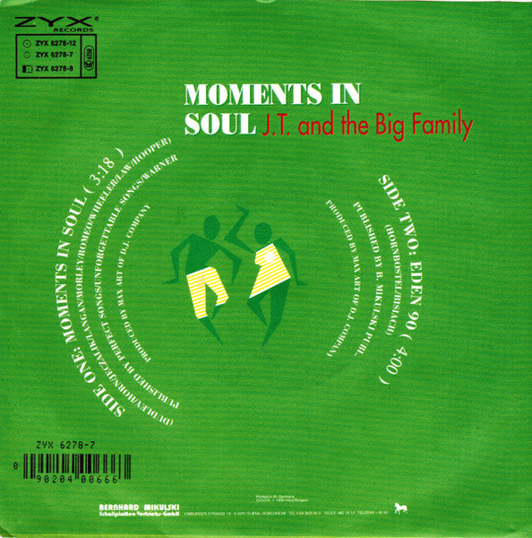 J.T. And The Big Family - Moments In Soul Vinyl Singles Vinyl (VG) <br> Hoes (G+)