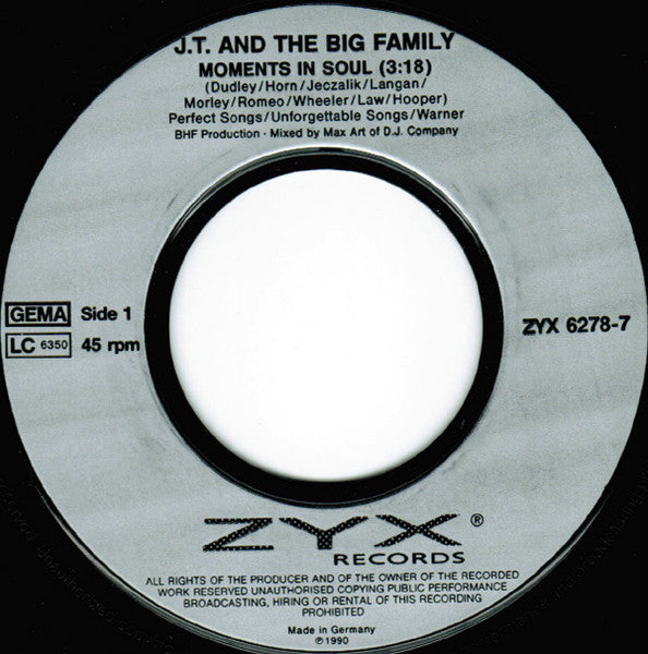 J.T. And The Big Family - Moments In Soul Vinyl Singles