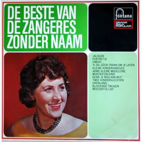 Zangeres Zonder Naam - De Beste Van (LP) Vinyl LP Vinyl Very Good (VG) <br> Hoes Good Plus (G+)