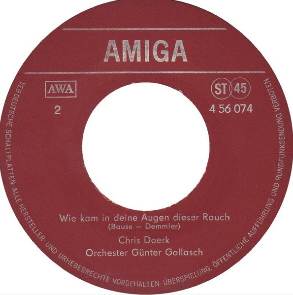 Chris Doerk - Das War Schon Vinyl Singles Media VG+ \ Sleeve G+