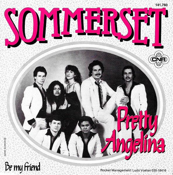 Sommerset - Pretty Angelina Vinyl Singles Vinyl Very Good (VG) <br> Hoes Good Plus (G+)