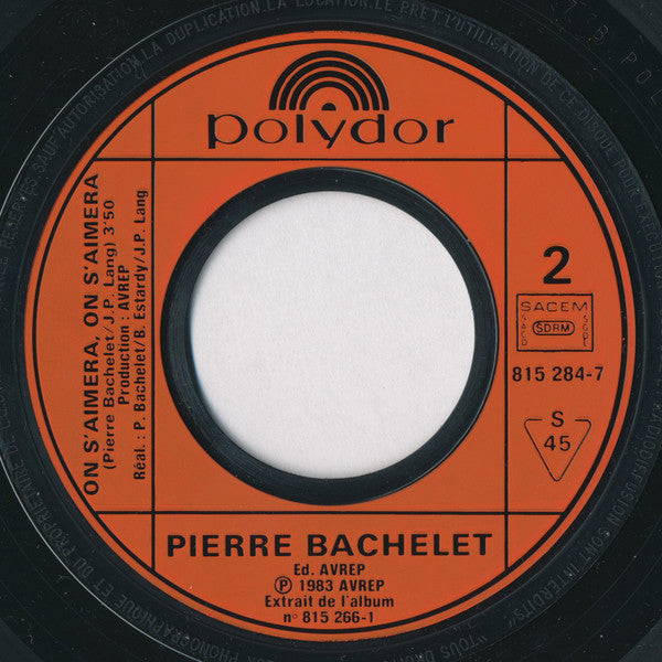Pierre Bachelet - Quitte-moi Vinyl Singles