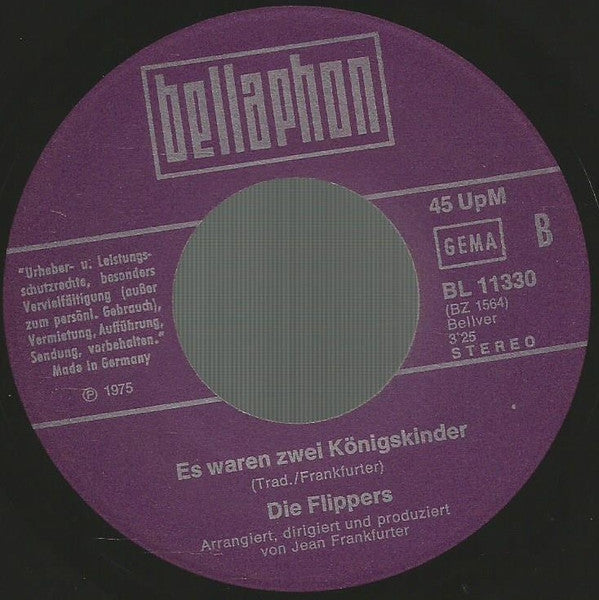 Flippers - Ännchen Von Tharau Vinyl Singles Vinyl Very Good (VG) <br> Hoes Good Plus (G+)