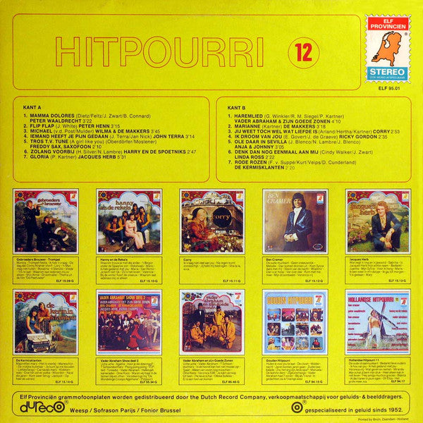 Various - Hitpourri ** (LP) Vinyl LP Vinyl Very Good (VG) <br> Hoes Good Plus (G+)