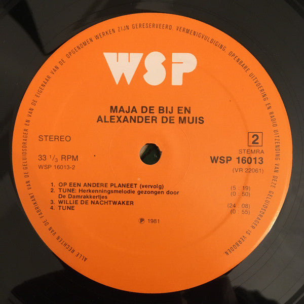 Maja De Bij - Maja De Bij En Alexander De Muis 2 (LP) Vinyl LP Vinyl Zeer Goed / Hoesje Goed "VINYLSINGLES.NL"