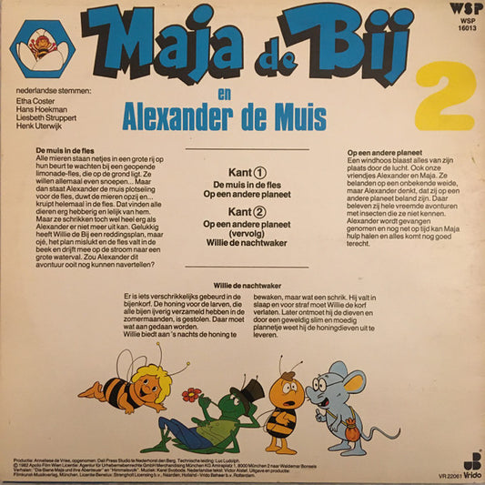 Maja De Bij - Maja De Bij En Alexander De Muis 2 (LP) Vinyl LP Vinyl Zeer Goed / Hoesje Goed "VINYLSINGLES.NL"