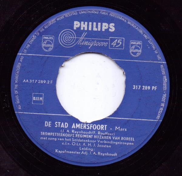 Trompetterkorps Regiment Huzaren Van Borrel - Huzaren Van Borrel Vinyl Singles Vinyl Very Good (VG) <br> Hoes Good Plus (G+)