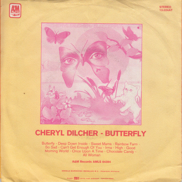 Cheryl Dilcher - Deep Down Inside Vinyl Singles Vinyl Very Good (VG) <br> Hoes Good Plus (G+)
