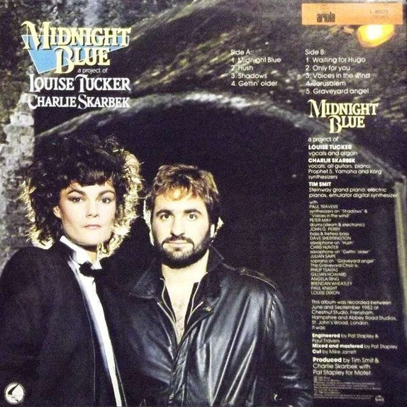 Louise Tucker - Midnight Blue A Project With Louise Tucker (LP) Vinyl LP Vinyl Very Good (VG) <br> Hoes Good Plus (G+)