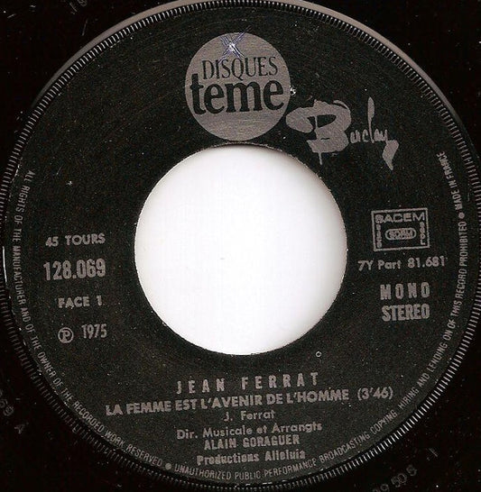 Ferrat - La Femme Est L'avenir De L'homm