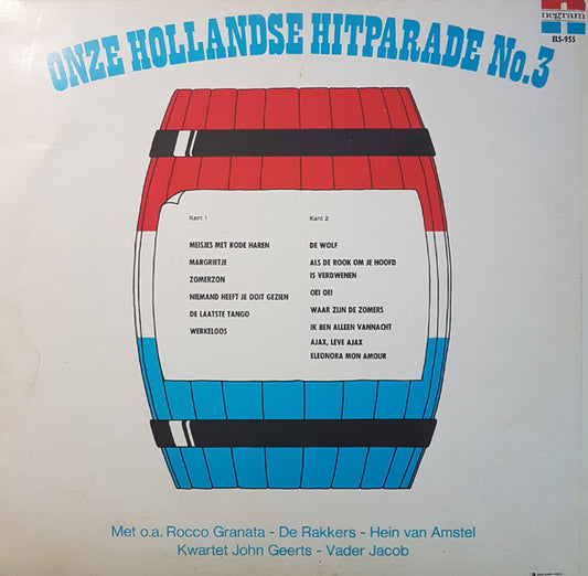 Various - Onze Hollandse Hitparade Nr. 3 (LP) 51395 Vinyl LP Vinyl Zeer Goed / Hoesje Goed "VINYLSINGLES.NL"