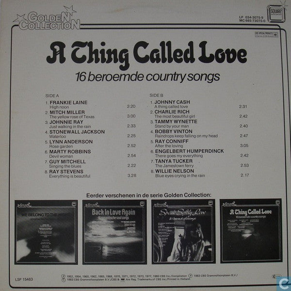 Various - A Thing Called Love (LP) Vinyl LP Vinyl Very Good (VG) <br> Hoes Good Plus (G+)