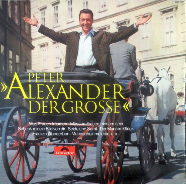 Peter Alexander - Alexander Der Grosse (LP) Vinyl LP Vinyl Very Good (VG) <br> Hoes Good Plus (G+)