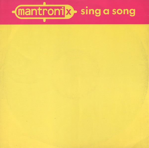 Mantronix - Sing A Song Vinyl Singles