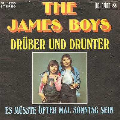 James Boys - Drüber und drunter Vinyl Singles Vinyl Very Good (VG) <br> Hoes Good Plus (G+)