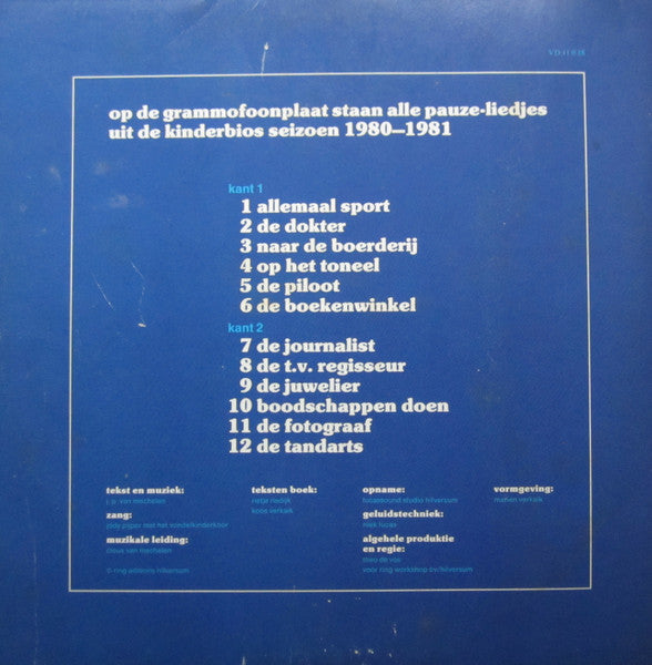 Kinderbios - Hoogtepunten Uit AVRO's Kinderbios (LP) Vinyl LP Vinyl Very Good (VG) <br> Hoes Good Plus (G+)