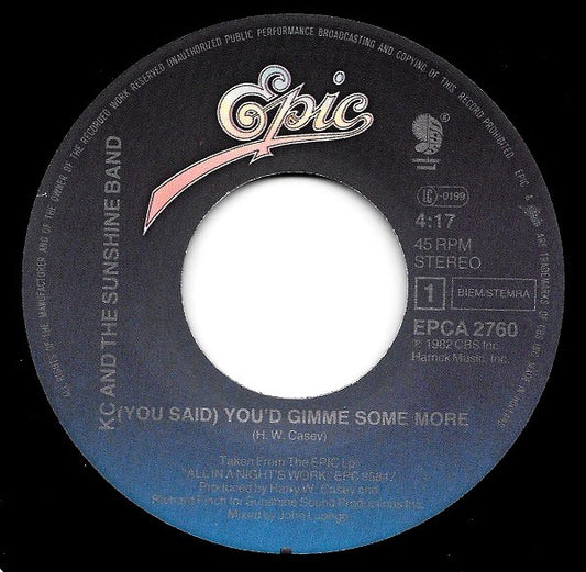KC & The Sunshine Band - (You Said) You'd Gimme Some More