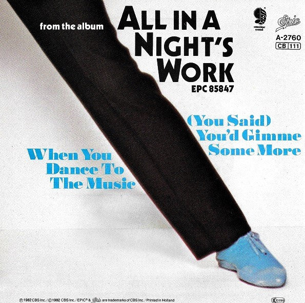 KC & The Sunshine Band - (You Said) You'd Gimme Some More Vinyl Singles Vinyl Very Good (VG) <br> Hoes Good Plus (G+)