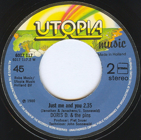 Doris D And The Pins - Shine Up 25438 Vinyl Singles Vinyl Very Good (VG) <br> Hoes Good Plus (G+)