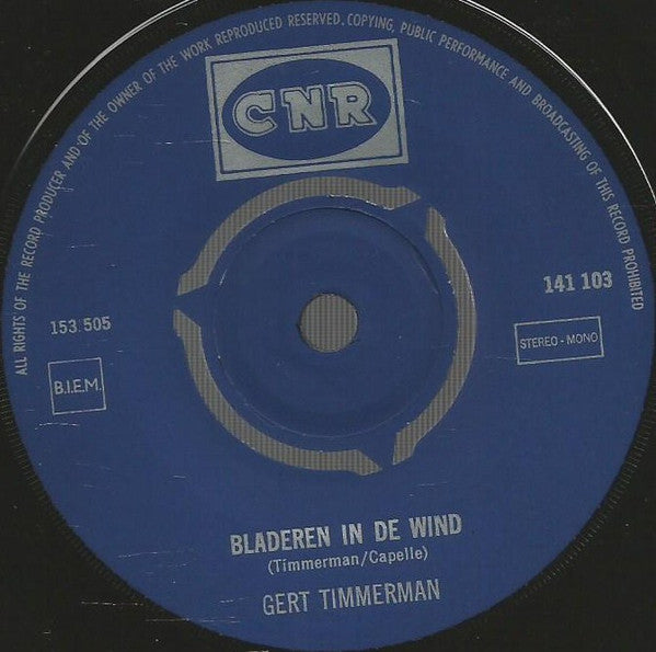 Gert Timmerman - Tamico 18513 Vinyl Singles Vinyl Very Good (VG) <br> Hoes Good Plus (G+)