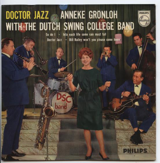 Anneke Grönloh With The Dutch Swing College Band - Doctor Jazz Vinyl Singles EP Vinyl Very Good (VG) <br> Hoes Good Plus (G+)