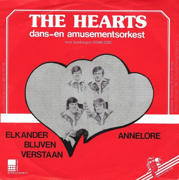Hearts - Elkander Blijven Verstaan Vinyl Singles Vinyl Very Good (VG) <br> Hoes Good Plus (G+)