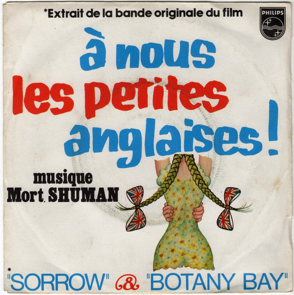 Mort Shuman - Sorrow Vinyl Singles Vinyl Very Good (VG) <br> Hoes Good Plus (G+)