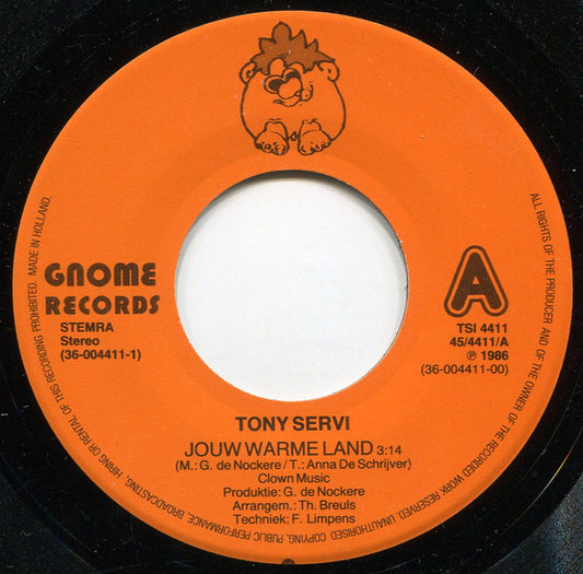 Tony Servi - Jouw Warme Land