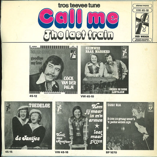 Vierwieken Orkest - Call Me Vinyl Singles Vinyl Zeer Goed / Hoesje Goed "VINYLSINGLES.NL"