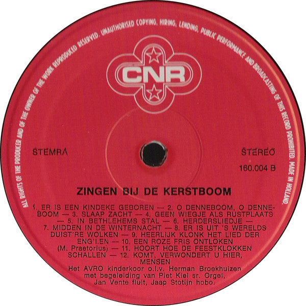 AVRO Kinderkoor - Zingen Bij De Kerstboom (LP) 50205