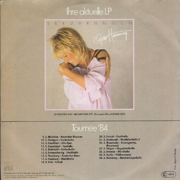 Gitte Haenning - So Liebst Nur Du (B-Keus) Vinyl Singles Vinyl Goed / Hoes Redelijk