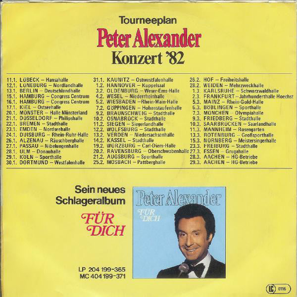 Peter Alexander - Der Papa Wird's Schon Richten 36086 Vinyl Singles Vinyl Very Good (VG) <br> Hoes Good Plus (G+)
