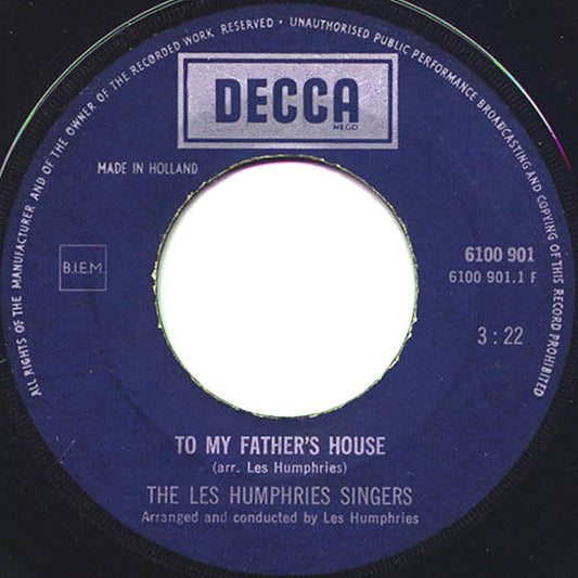 Les Humphries Singers - To My Father's House 26680 07763 Vinyl Singles Hoes: Generic