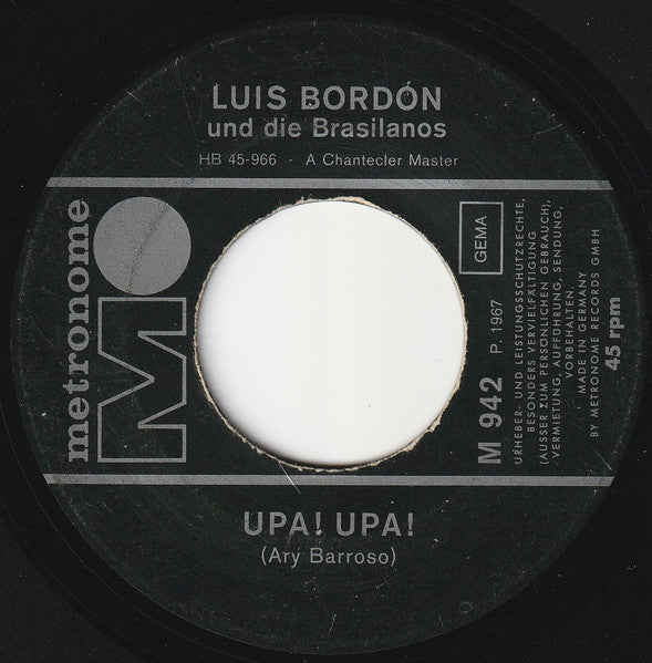 Luis Bordón Und Die Brasilanos - Upa ! Upa ! Vinyl Singles