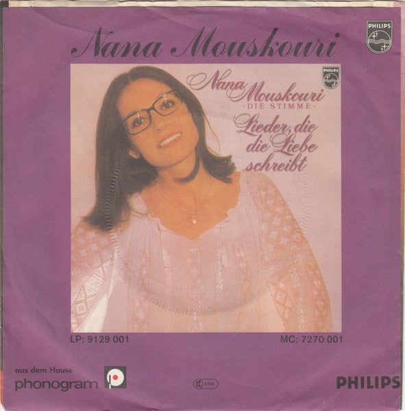 Nana Mouskouri - Für Einen Cent Vinyl Singles Vinyl Very Good (VG) <br> Hoes Good Plus (G+)