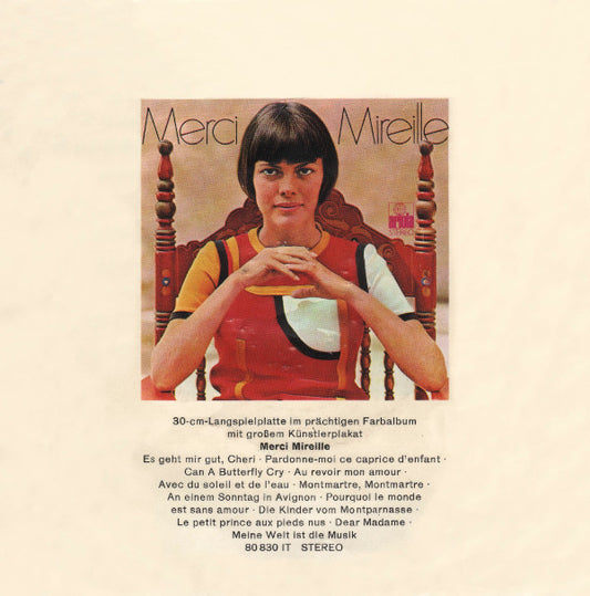 Mireille Mathieu - Der Pariser Tango Vinyl Singles Vinyl Zeer Goed / Hoesje Goed "VINYLSINGLES.NL"
