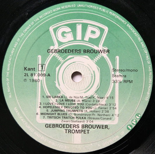 Gebroeder Brouwer - Romantiek & Gezelligheid (LP)