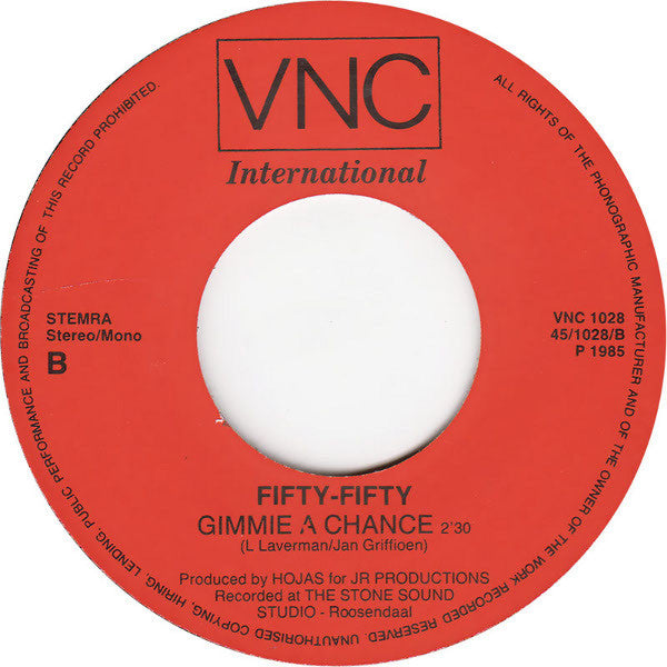 Fifty Fifty - Love Me Toch Me Vinyl Singles Vinyl Very Good (VG) <br> Hoes Good Plus (G+)