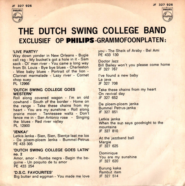 Dutch Swing College Band - A Walk In The Black Forest Vinyl Singles Vinyl Very Good (VG) <br> Hoes Good Plus (G+)