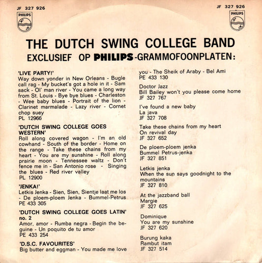 Dutch Swing College Band - A Walk In The Black Forest Vinyl Singles Vinyl Zeer Goed / Hoesje Goed "VINYLSINGLES.NL"