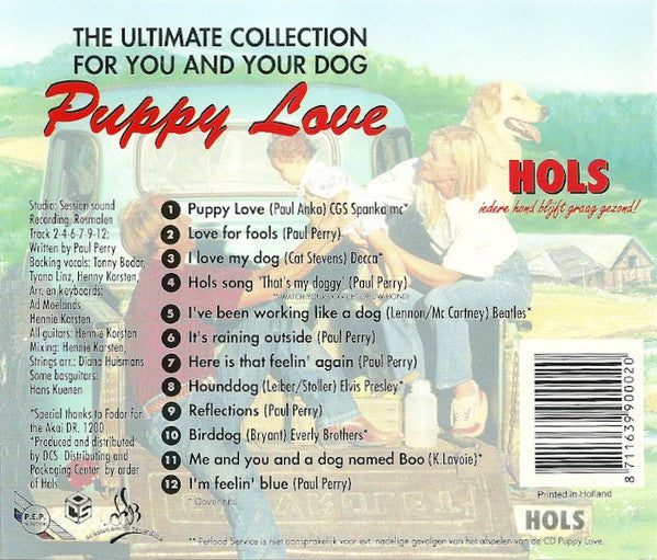 Paul Perry - Puppy Love (CD) Compact Disc Vinyl Very Good (VG) <br> Hoes Good Plus (G+)