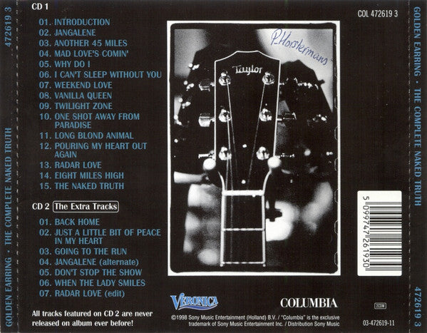Golden Earring - The Complete Naked Truth (CD) Compact Disc Vinyl Very Good (VG) <br> Hoes Good Plus (G+)