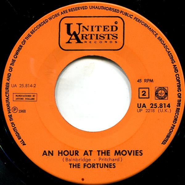 Fortunes - Loving Cup Vinyl Singles Vinyl Very Good (VG) <br> Hoes Good Plus (G+)