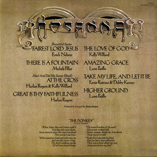 Various - Hosanna (LP) Vinyl LP Vinyl Zeer Goed / Hoesje Goed "VINYLSINGLES.NL"