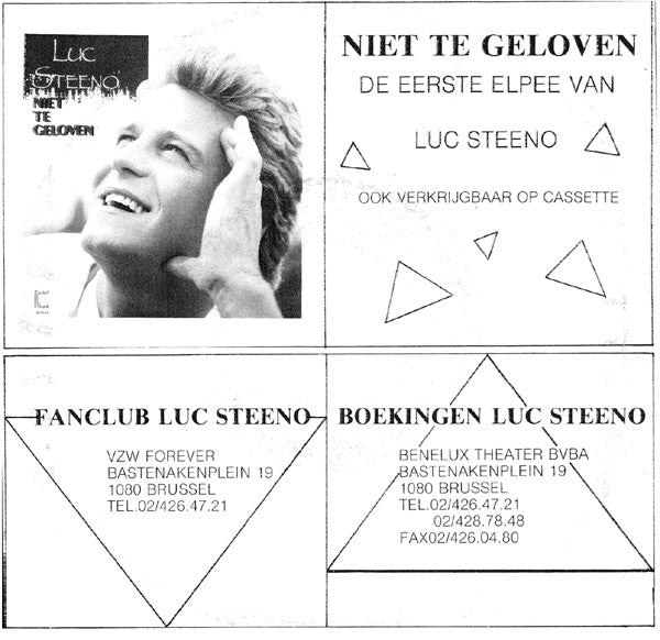 Luc Steeno - Ik Mis Je Elke Dag 40913 Vinyl Singles Vinyl Very Good (VG) <br> Hoes Good Plus (G+)
