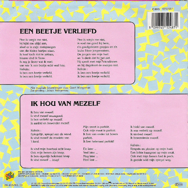 Wamblientjes - Een Beetje Verliefd Vinyl Singles